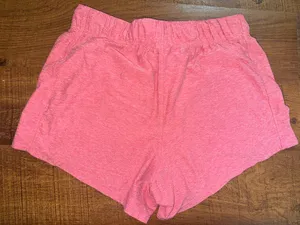 Women's Athletic Works Pinkish Red Shorts, Size Med thumbnail 4