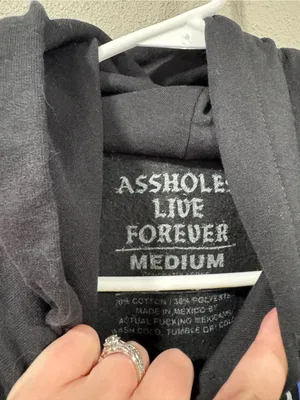A$$holes Live Forever Hoodie thumbnail 2