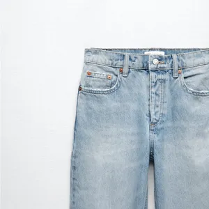 Zara Straight Fit High Rise regular Length jeans size 8 ( 4365/361) thumbnail 7