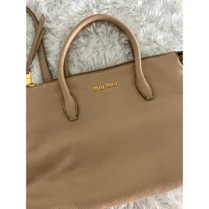 Miu‎ Miu Leather Cammeo Madras 2 Way Satchel Bag Handbag thumbnail 11
