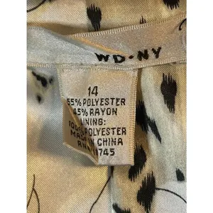 WD.NY Long Sleeve Black White Houndstooth Blazer Jeweled Buttons Size 14 (8756) thumbnail 4