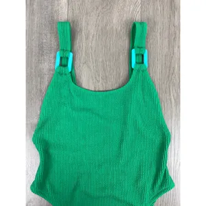 Aerie Green Crinkle Birthday Scoop Back Cheekiest One Piece Swimsuit Sz.M NWT thumbnail 8