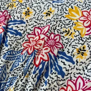 Urban Outfitters Strapless Romper Playsuit Smocked Upper Colorful Medium thumbnail 6
