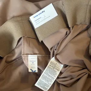 Old Navy PowerSoft Go-Dry Wide Leg Pants Tan Brown Plus Size‎ 3X High Waist New thumbnail 3