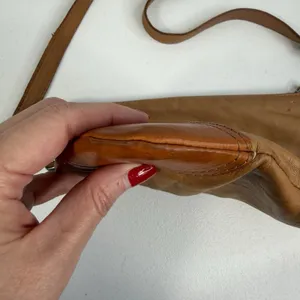 GIORGIA MILANI Crossbody‎ Bag Purse Shoulder Tan Italian Leather Western Conchos thumbnail 7