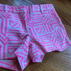 J. Crew neon hot pink tiki shorts size 0 thumbnail 8