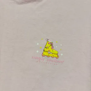 Simply Southern disco Rollerblades Skate‎ find the beauty T-Shirt pink XL thumbnail 4
