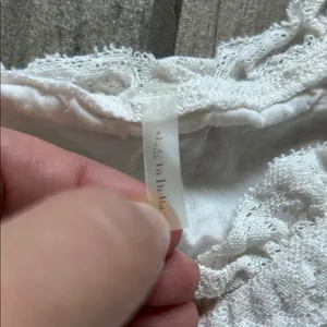 LoveShackFancy White Ruffled Blouse thumbnail 2