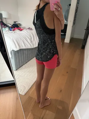 Lululemon Black White Speckled Tank Top thumbnail 2