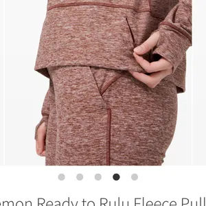 Lululemon Ready to Rulu Fleece Pullover Heathered Savannah thumbnail 5