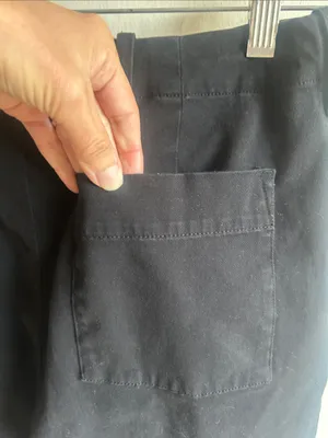 Monrow Black Wide Leg High Waist Crop Length Pants Size Small thumbnail 7