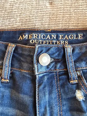 NWOT Dark Blue Distressed Denim Shorts - Sz 0 thumbnail 4