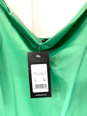Brand New Green Satin Cowl Neck Midi Slip Dress thumbnail 4