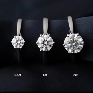 1 Ct Solitaire Engagement Ring Brilliant-Cut Simulated‎ Diamond, Size 8 thumbnail 10
