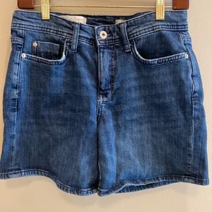 Anthropologie Pilcro and the Letterpress slim boyfriend denim jean shorts size 27 thumbnail 1