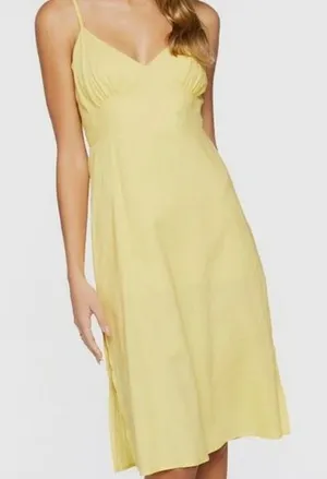 Forever 21 Linen-Blend Cami Midi Dress thumbnail 1