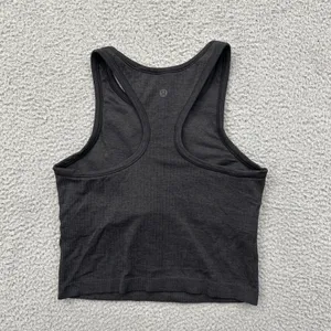 Lululemon Ebb To Street Racerback Crop Tank Black Athletic Athleisure Women's 6 thumbnail 2