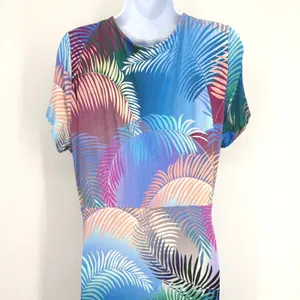Soft Surroundings Maxi Dress Women‎ M Anya Tropical Twist Front V Neck thumbnail 5