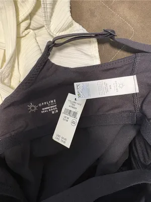 NWT OFFLINE By Aerie The Hugger Scoop 5" Romper thumbnail 6