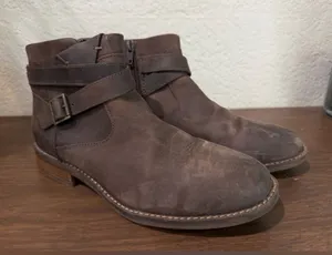 Clarks Women's Camzin Dime Ankle Boot, Dark Brown Leather, 7M boho , chic thumbnail 1