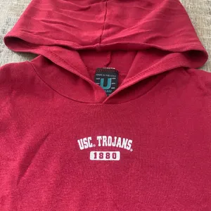 USC Vintage 90s Y2K Sleeveless Hoodie Tank Top Hooded Tee Women’s M Retro thumbnail 1