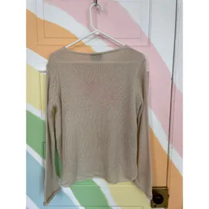 Wooden Ships XOXO Sweater Womens Small Cream Knit Slouchy Casual thumbnail 7