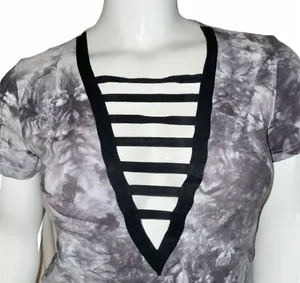 SheIn Ladder Neck Tie Dye Tee thumbnail 8