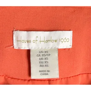 House of Harlow 1960 Womens XS Peach Blazer Double‎ Breasted Gold Button Jacket thumbnail 6