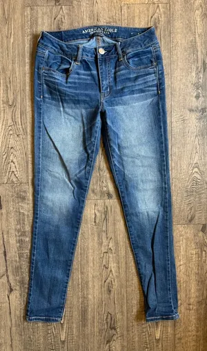 American Eagle Women’s Dark Wash Jegging Jeans- Size 8 thumbnail 1