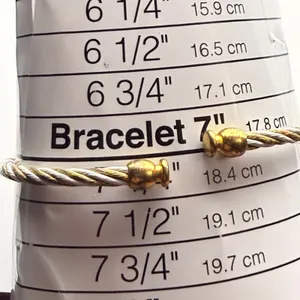 Vintage Denacci Women's Two-Tone Twisted Cable Bangle Watch New Battery thumbnail 5