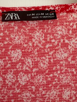 ZARA Medium maxi dress Red thumbnail 3