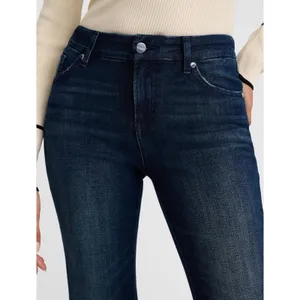 Express Mid Rise Flare Jeans‎ Dark Wash Ultra Stretch Size L Regular thumbnail 2