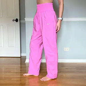 Nike Dri-FIT Pink Wide Leg Track Pants M thumbnail 4