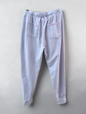 Saturday Sunday by Anthropologie Lavender Textured Trim Joggers, Size XS thumbnail 2