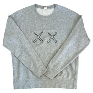 Uniqlo Kaws Sesame Street Gray Logo Sweatshirt Adult Size Medium thumbnail 1
