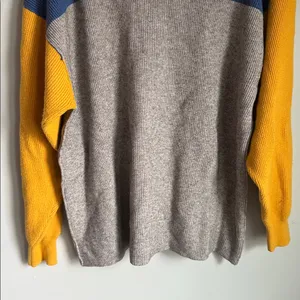 Free People Softly Structured Color Block Sweater Large thumbnail 5