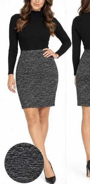 Banana Republic Margaret M Women’s Skirt Bundle Size L Gray Print 2 Piece Lot thumbnail 1