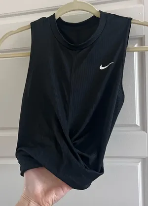 Nike Women's Black Muscle Tee thumbnail 1