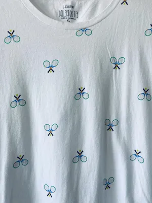 J.Crew Tennis Print Tee — Tenniscore Aesthetic thumbnail 5