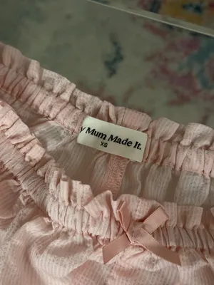 My Mum Made It Sheer Bloomers Ruffled Hem Shorts thumbnail 4