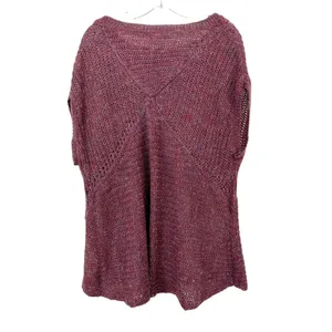 Free People Maroon Wool Linen Mohair Blend Shirt Sz S thumbnail 5
