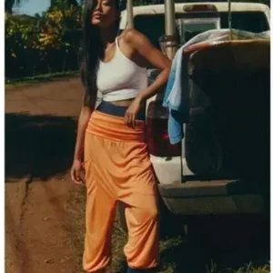 NWOT Free People Movement X Free People Victory Harem Pants Orange thumbnail 2
