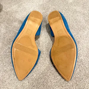 Naturalizer Blue Suede Flats thumbnail 6