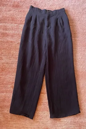 MELLODAY Women’s Black High Rise Wide Leg Pants Size M thumbnail 1