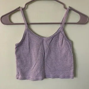 Brandy Melville Blue White Striped Skylar Cami Tank Top thumbnail 2