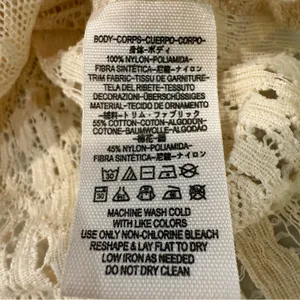 Free People Modern Lace Mesh Maisie Tunic Sleeveless Top Women’s Medium Cream thumbnail 6