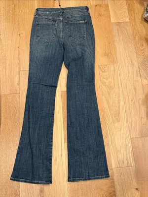 White House Black‎ Market Dark Blue Boot-Cut Jeans with Embellishment 4 nwt thumbnail 3
