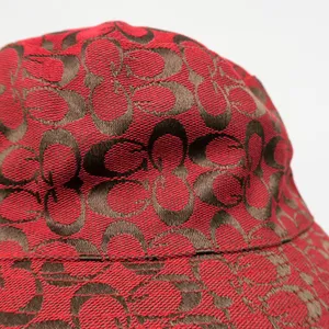 Vintage Y2K Red & Brown GG Logo Bucket Hat thumbnail 3