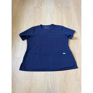 Figs Women's Casma Three-Pocket Scrub Top V-neck Size XLarge Navy Blue Medical thumbnail 6