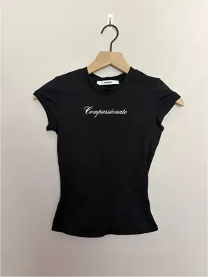 Tank Air Compassionate Black Baby Tee thumbnail 2